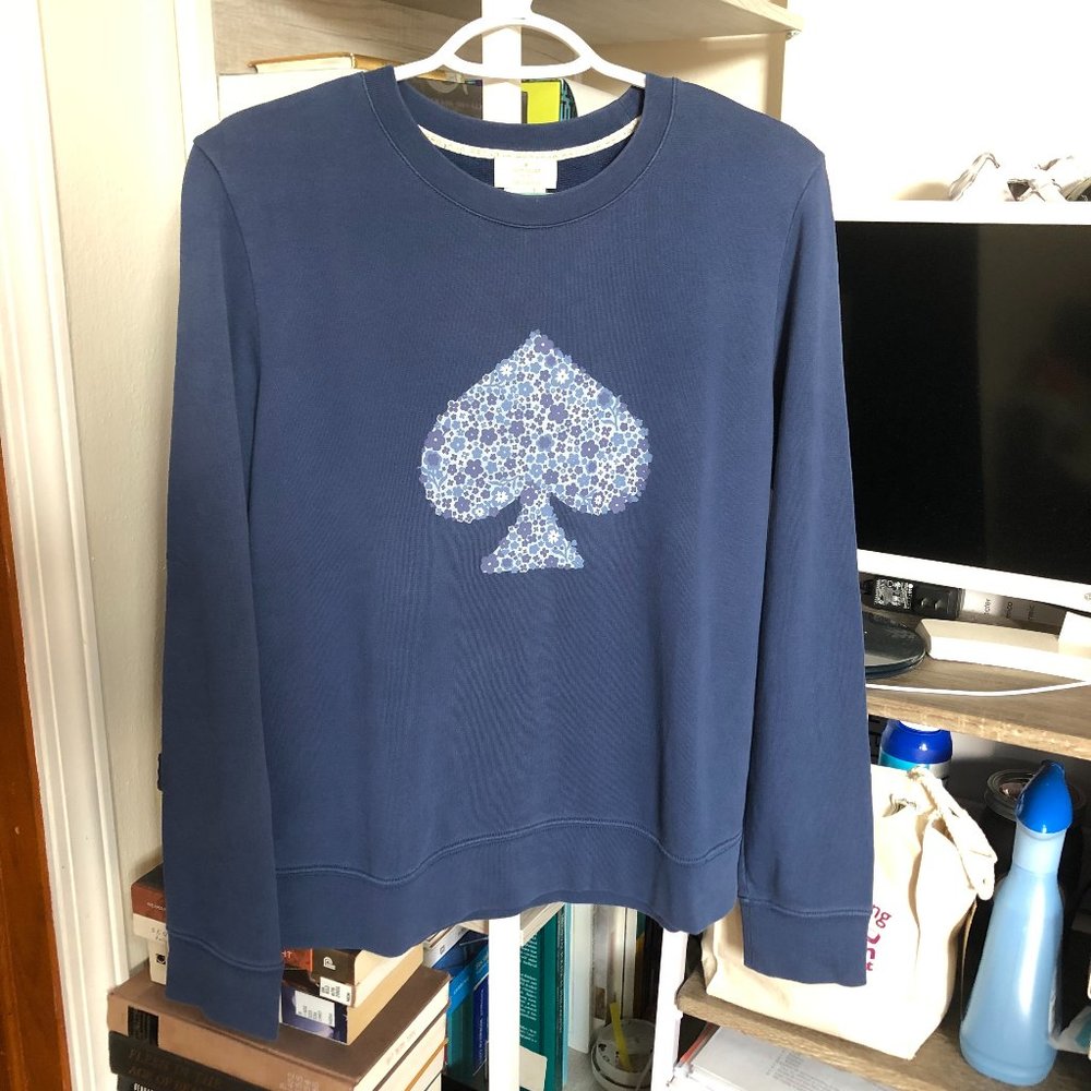 Kate Spade broome street floral spade sweatshirt